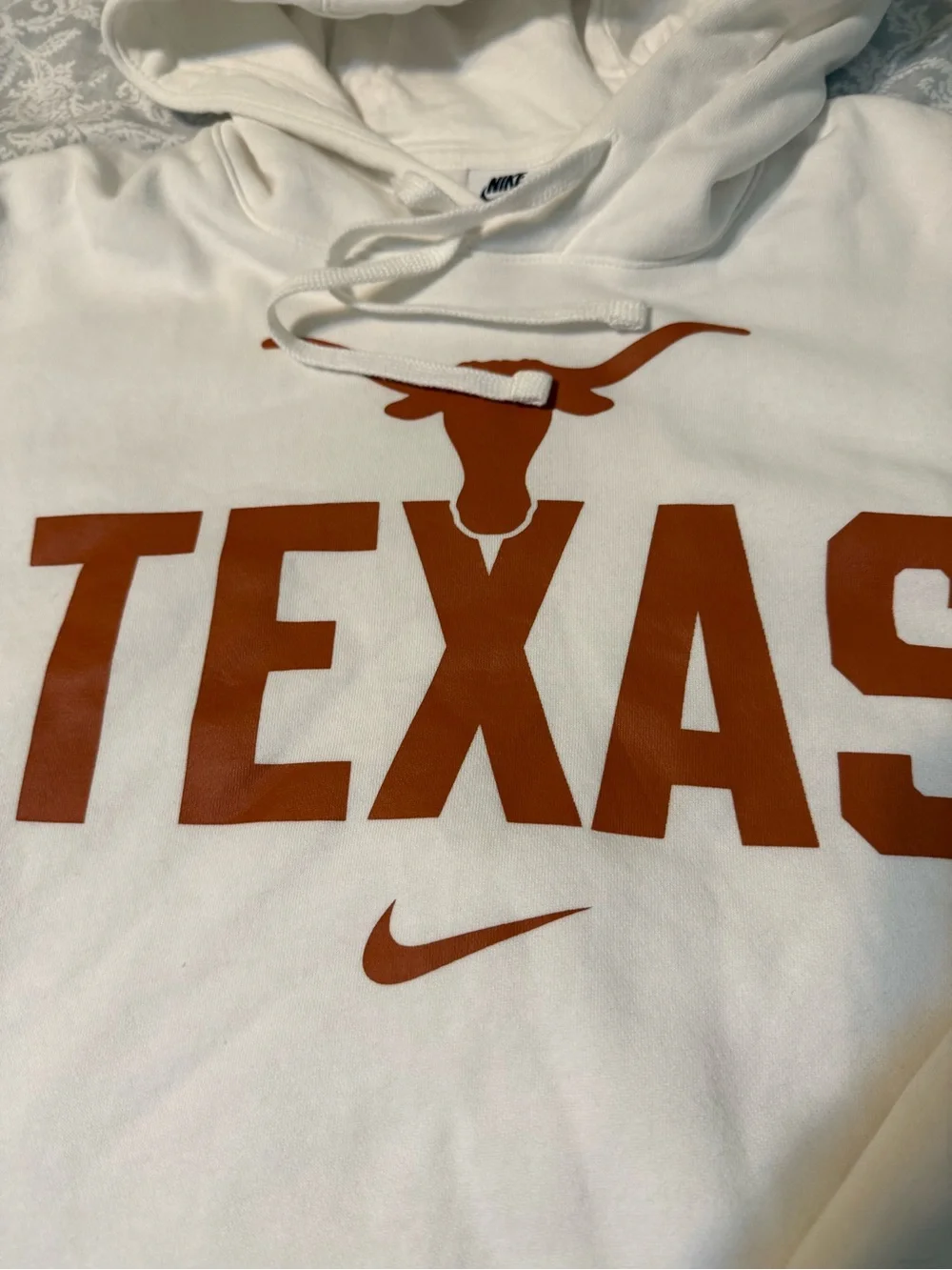 Nike Texas Longhorns White Hoodie Adult M